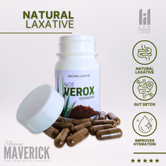 Aloe Verox - 30 Capsules | For bowel movements and used as a laxative