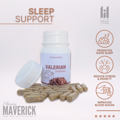 Valerian Root - 60 Capsules | Natures aid for Anxiety and Restlessness