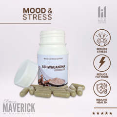 Ashwagandha Supplement - 60 Capsules | Immune Support and Adaptogen