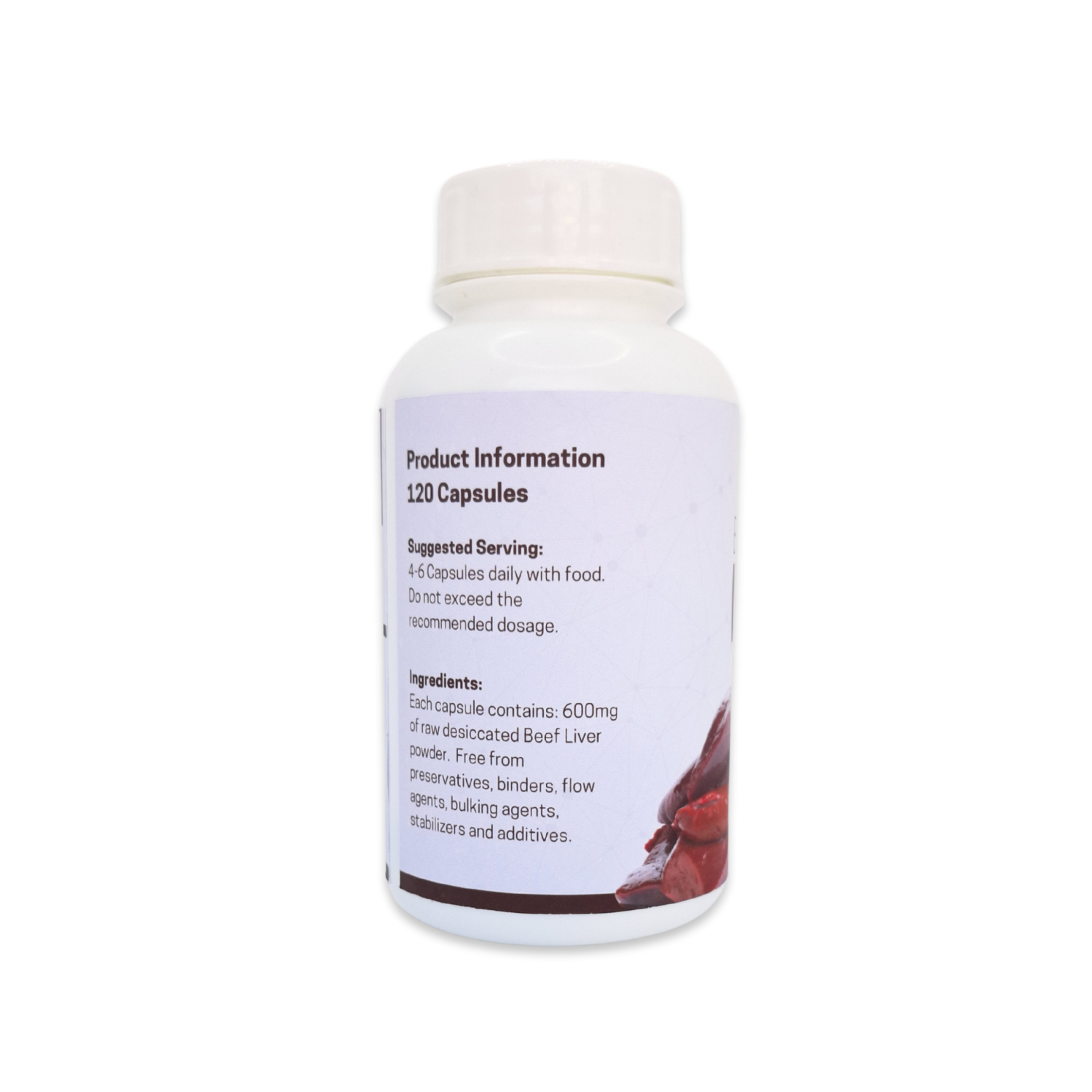 Beef Liver - 120 Capsules | Beef Liver Supplement