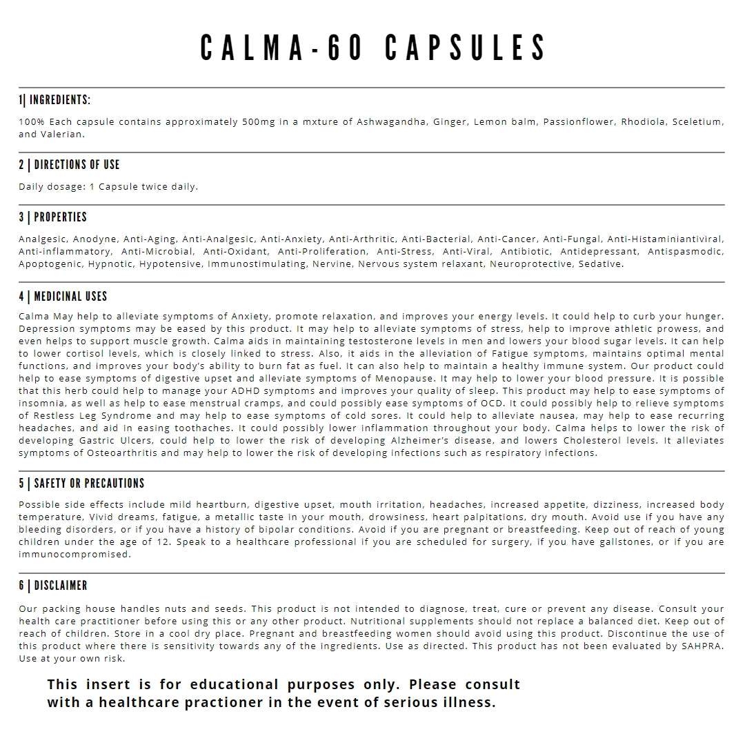 Calma - 60 Capsules