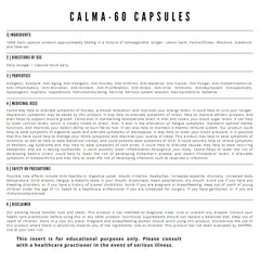 Calma - 60 Capsules