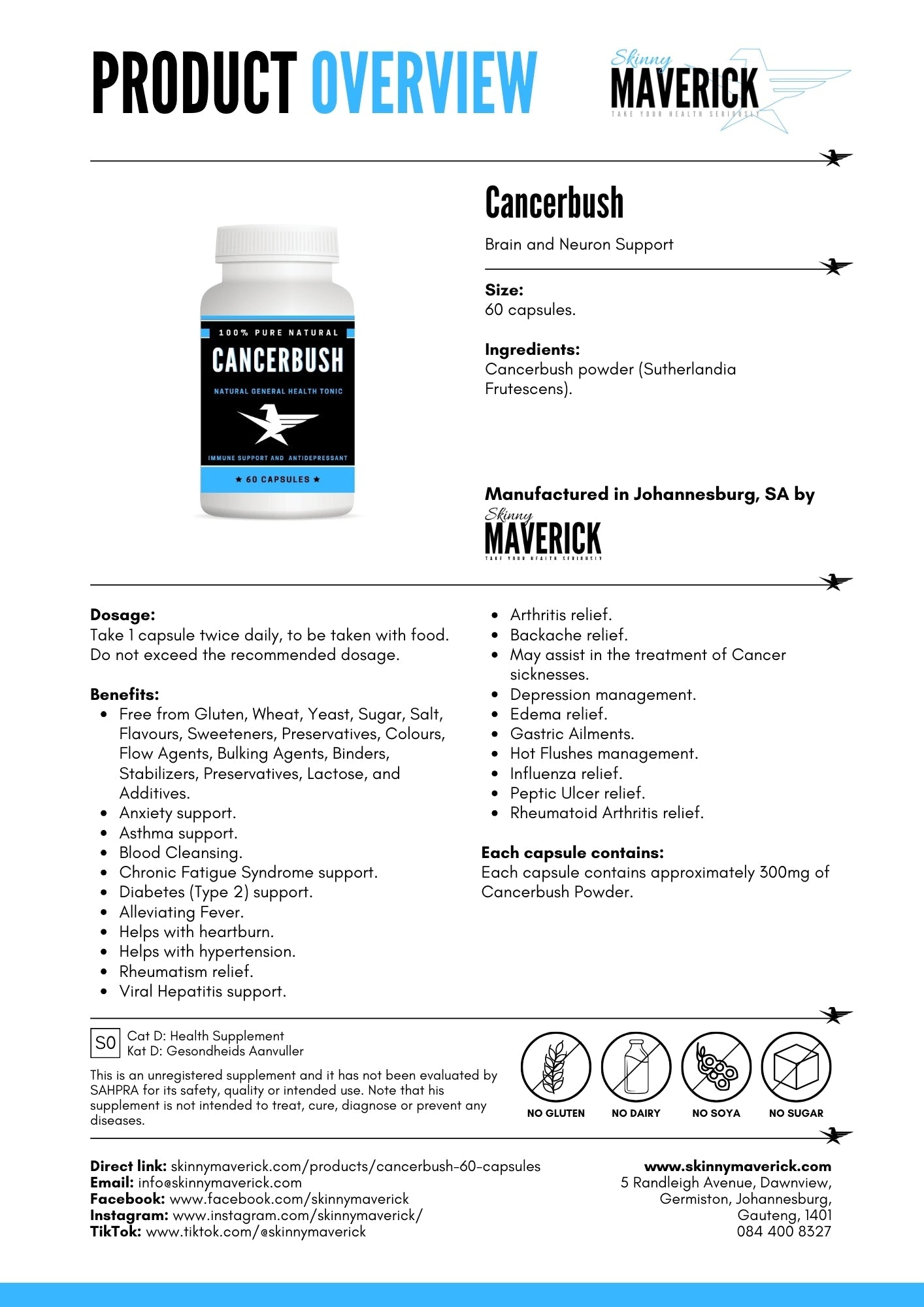 Cancerbush - Info