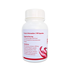 Cayenne Pepper - 90 Capsules | Great support for heart and circulation