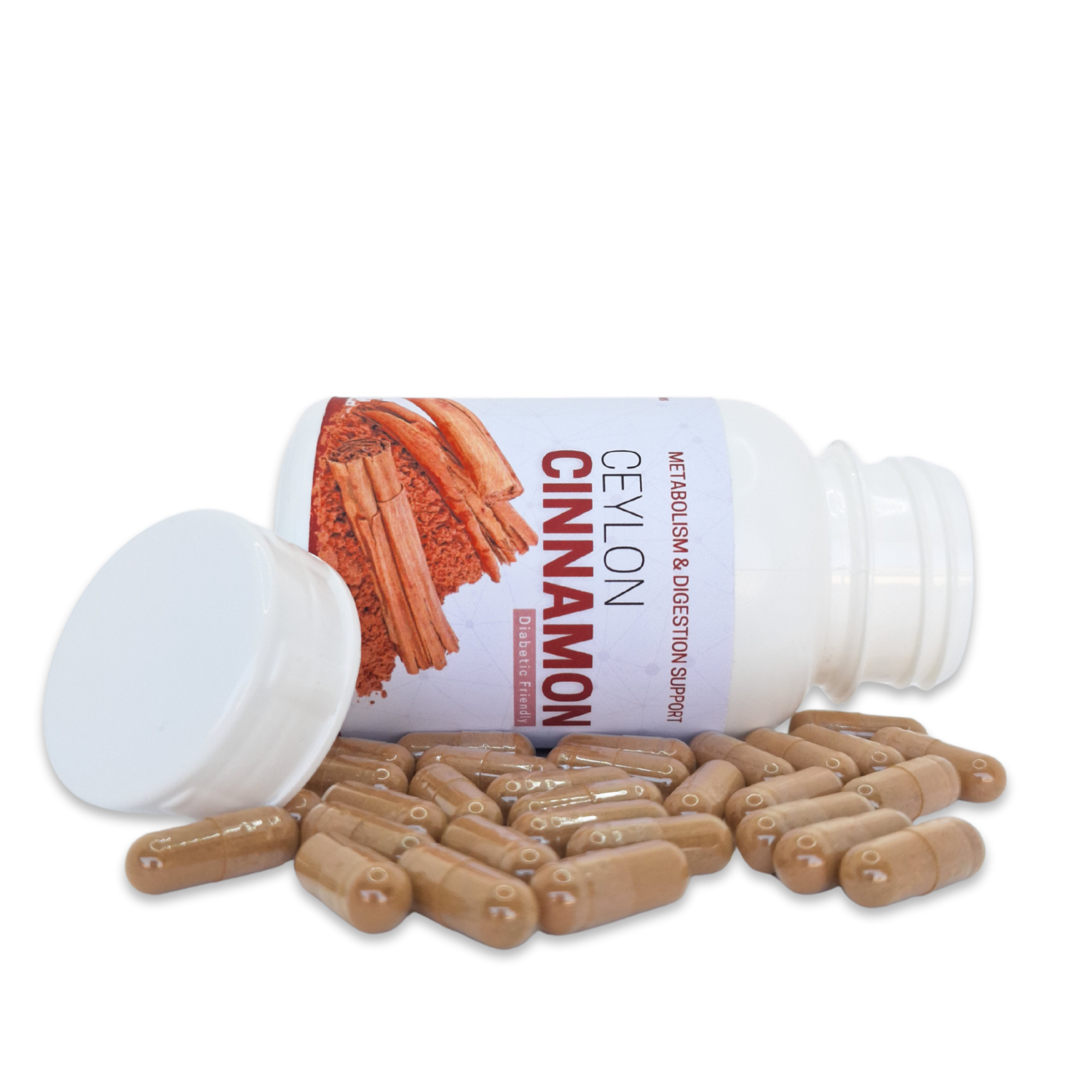 Cinnamon Supplement - 90 Capsules | Cholesterol & Blood Sugar Support