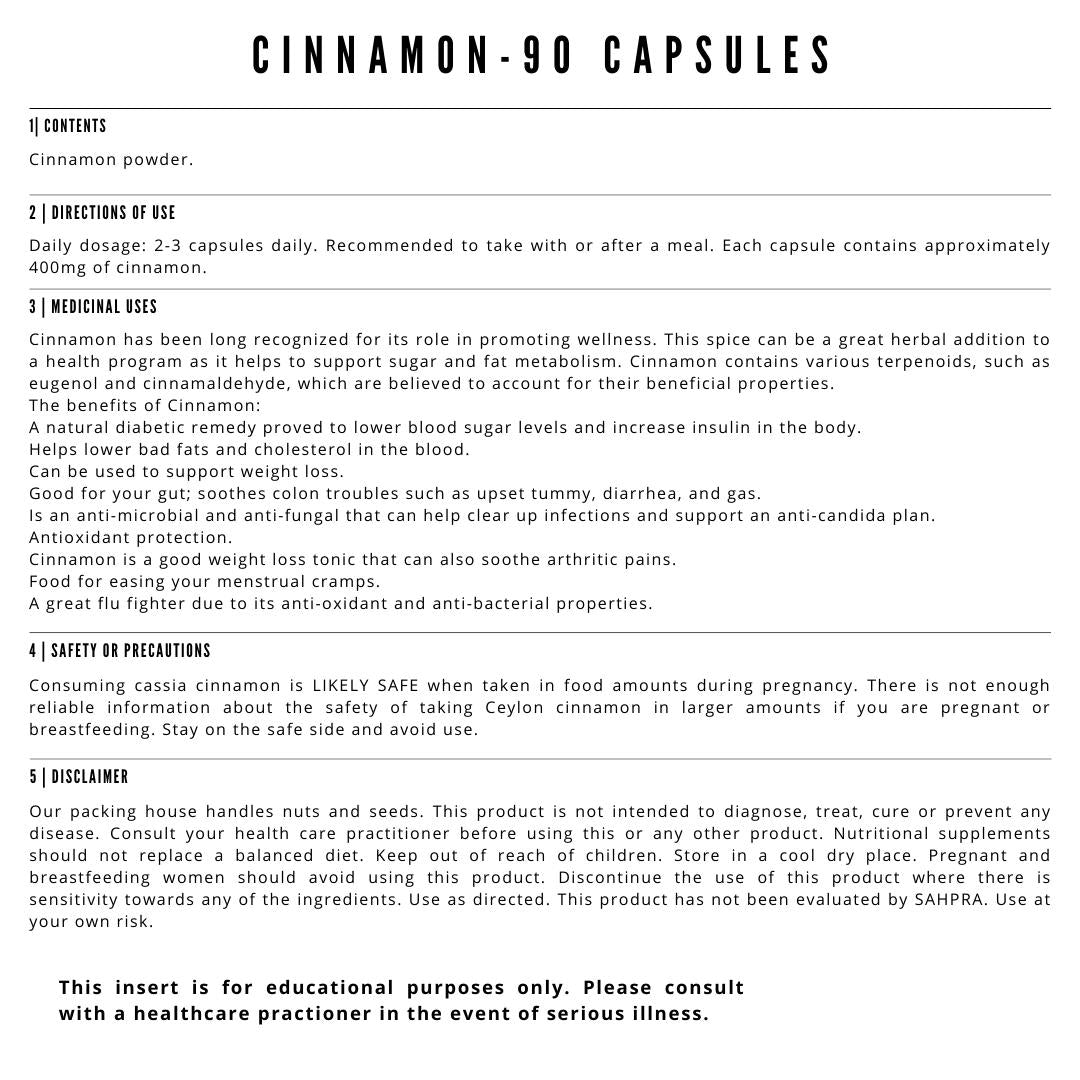Cinnamon - 90 Capsules