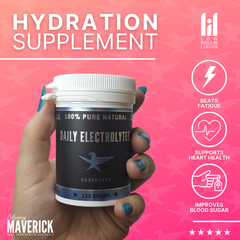 Daily Electrolytes - 120 grams  Raspberry Flavour Hydration Supplement