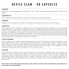 Devils Claw - 90 Capsules