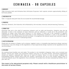 Echinacea - 90 Capsules