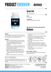 Epsom Salt - 120 Capsules | Constipation, IBS and Bloating Relief
