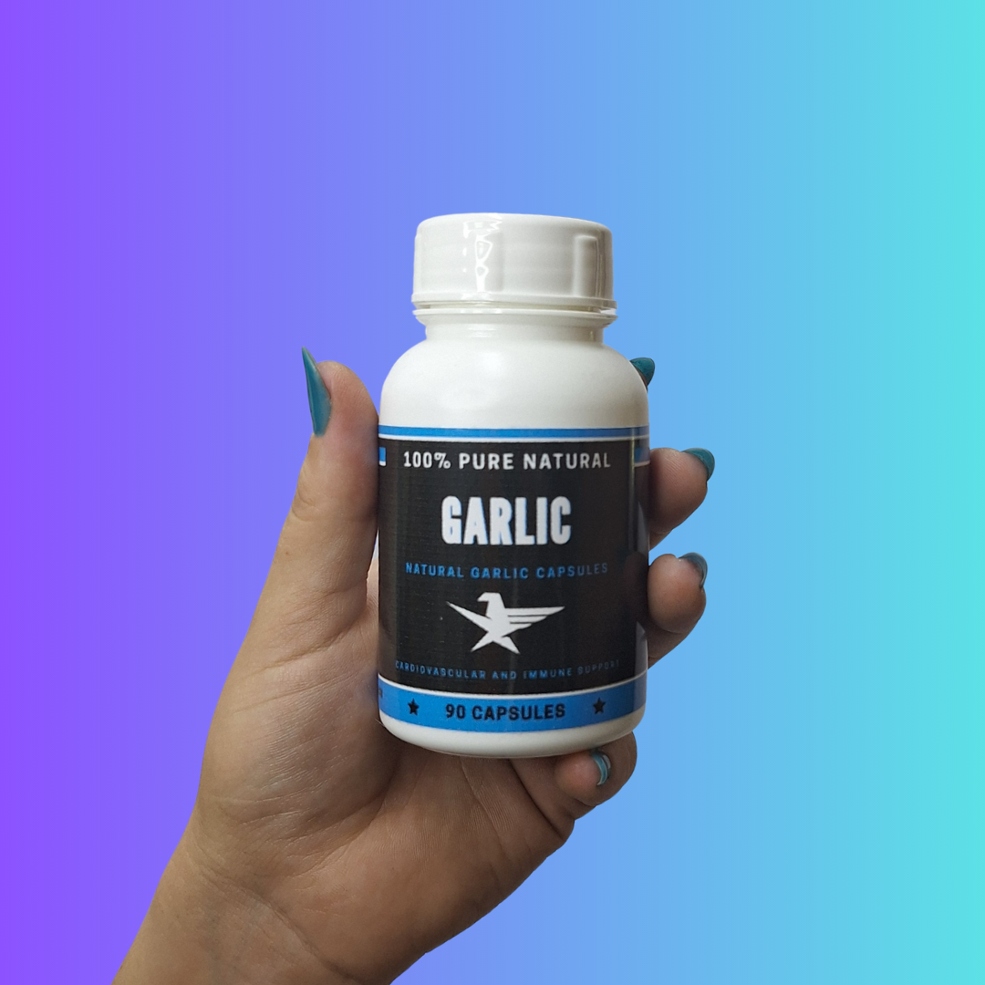 Garlic - 90 Capsules | Fantastic Cardiovascular and Immune Support
