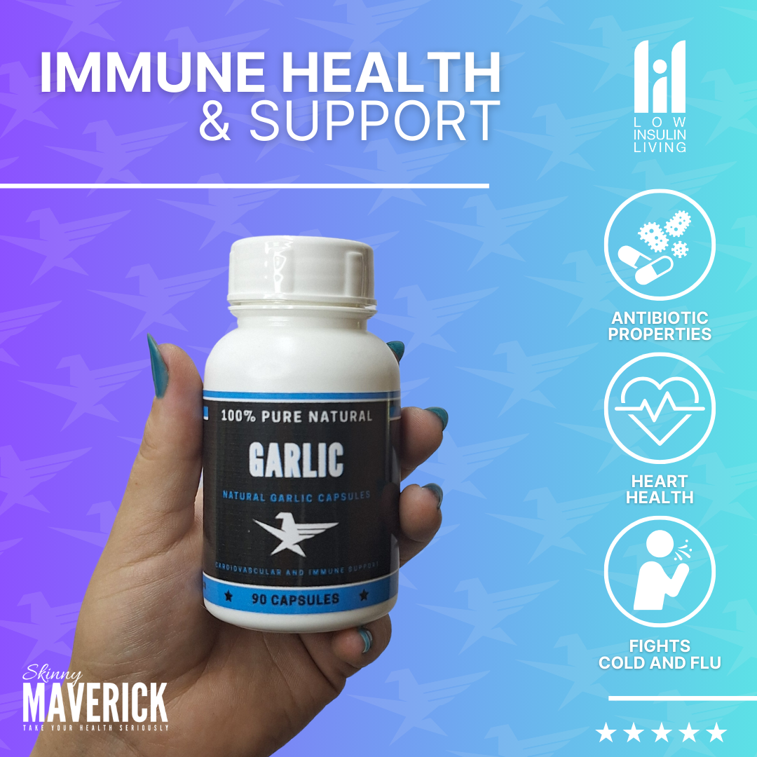 Garlic - 90 Capsules | Fantastic Cardiovascular and Immune Support