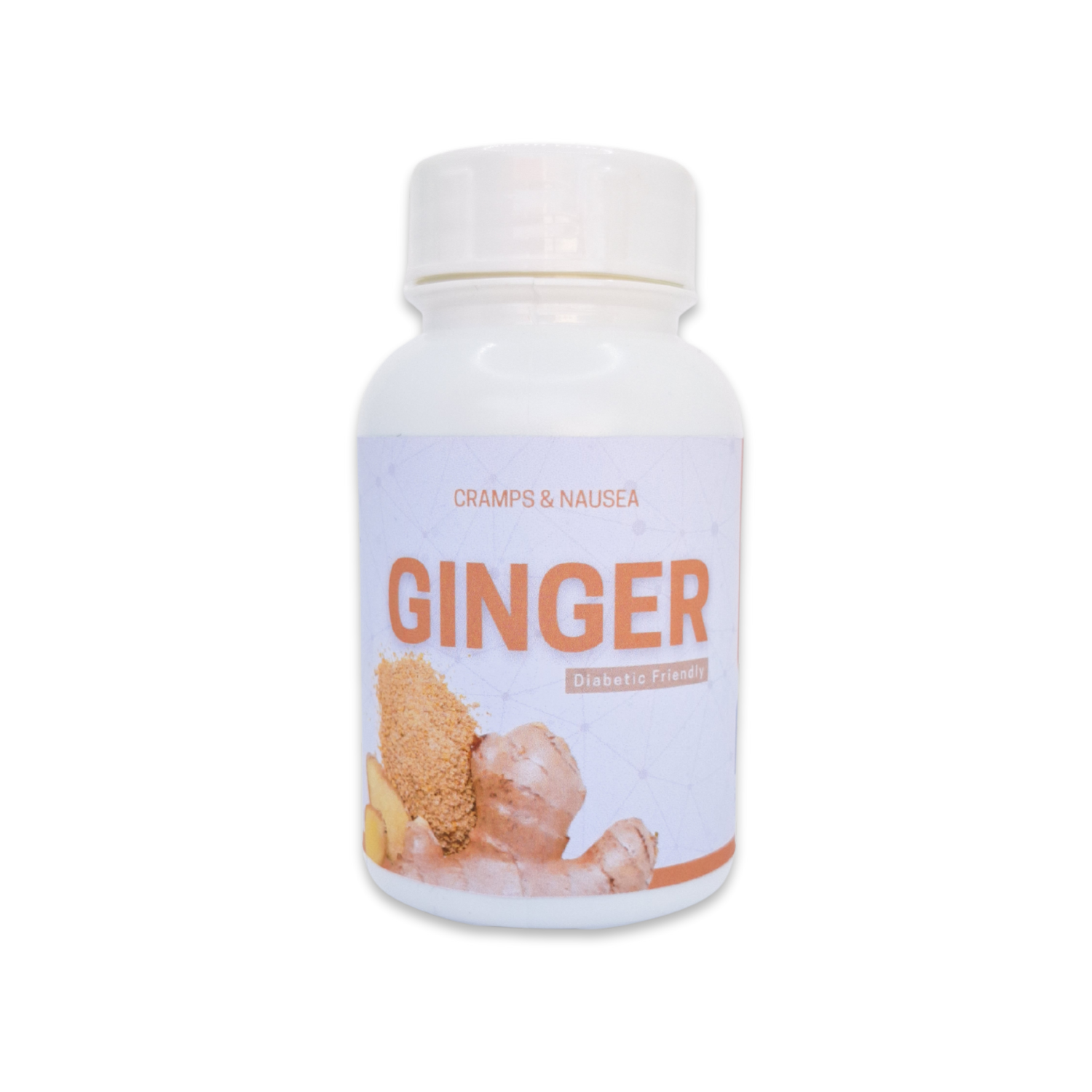 Ginger Supplement - 90 Capsules | For Nausea, Vomiting & Headaches