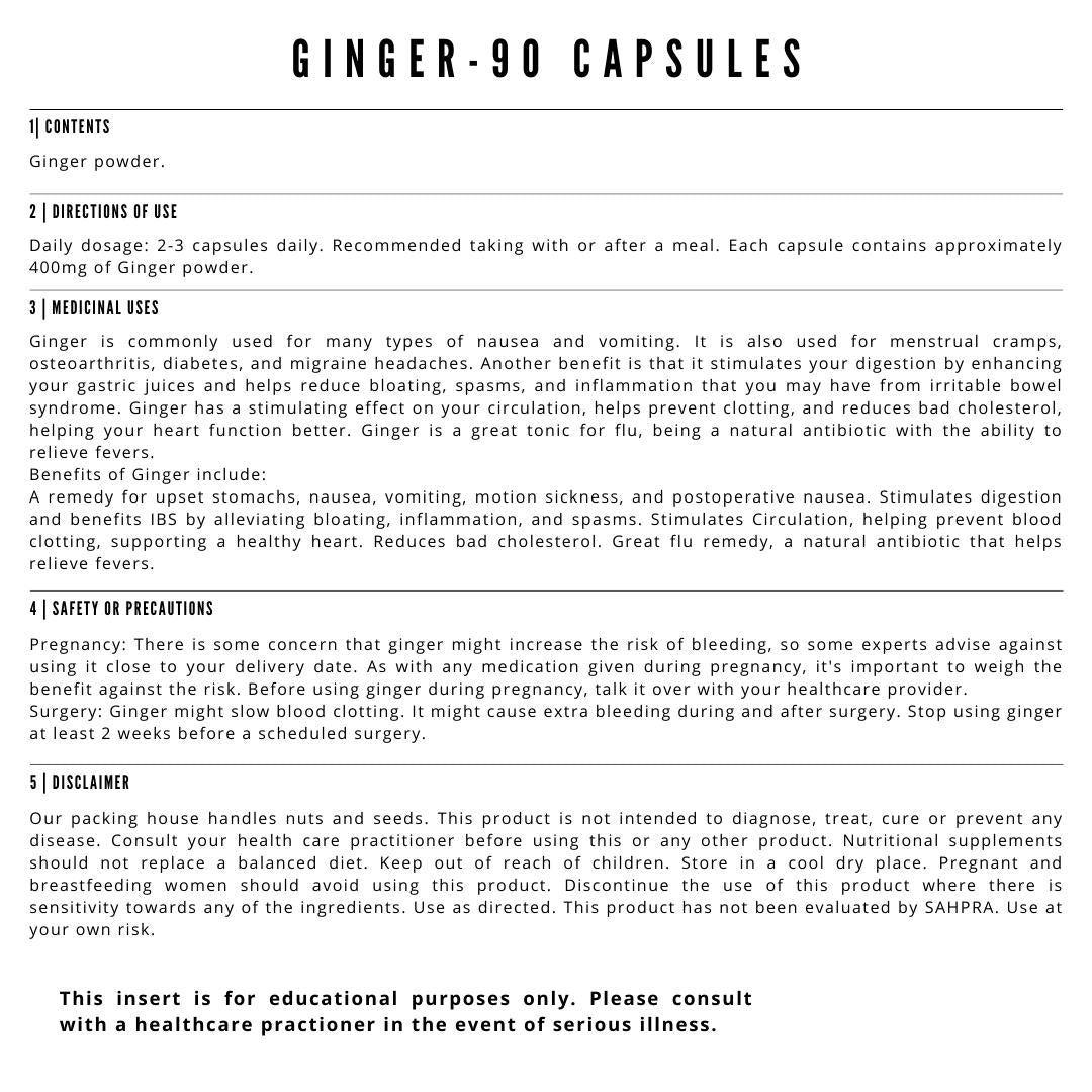 Ginger - 90 Capsules