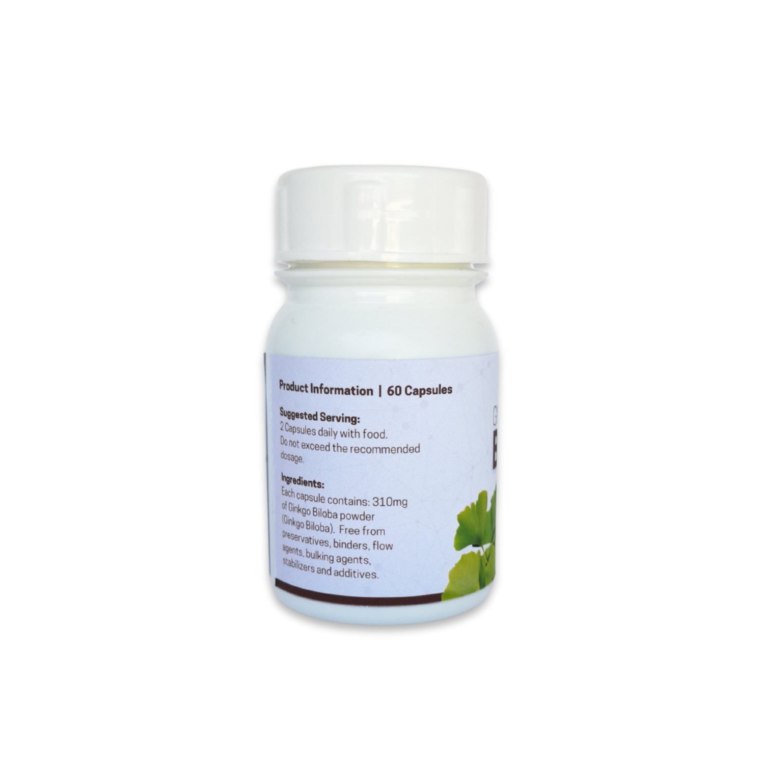 Ginkgo Biloba - 60 Capsules | Better Brain function & Blood circulation