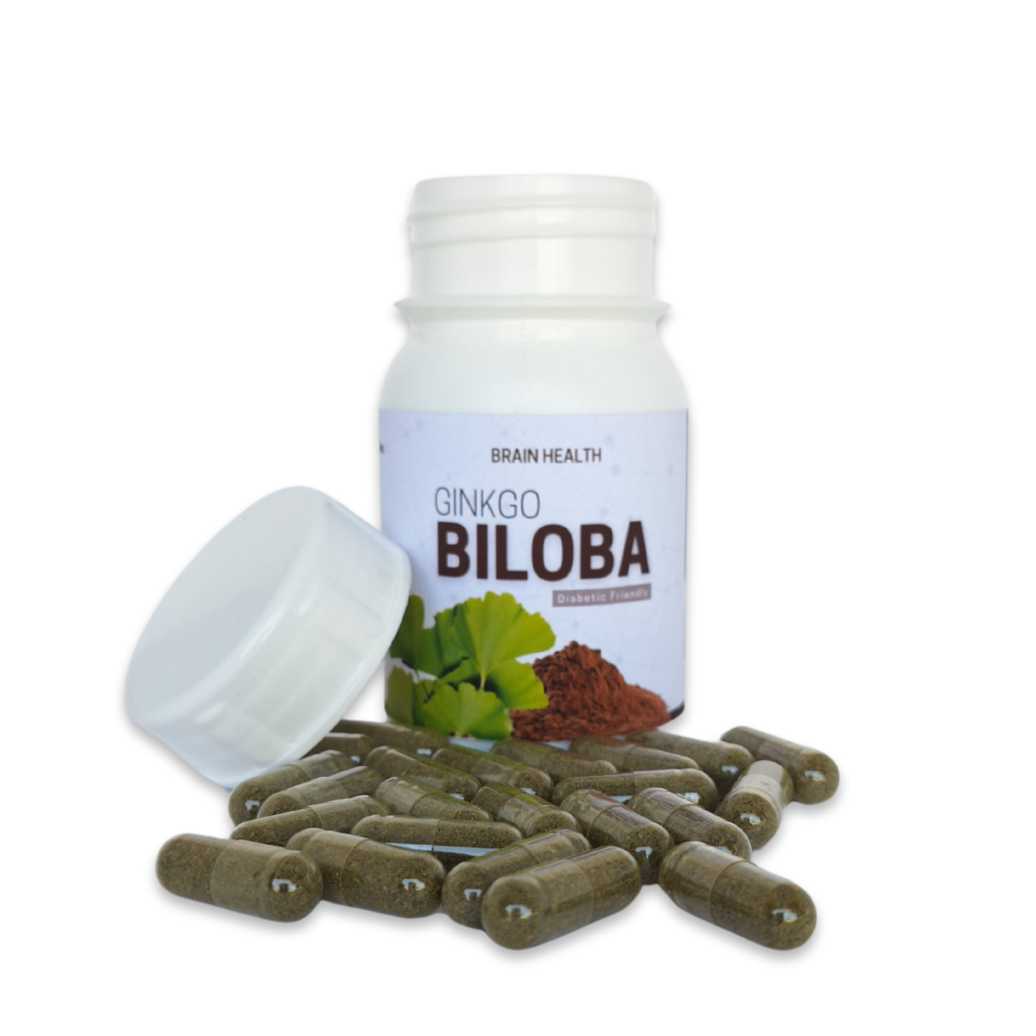 Ginkgo Biloba - 60 Capsules | Better Brain function & Blood circulation