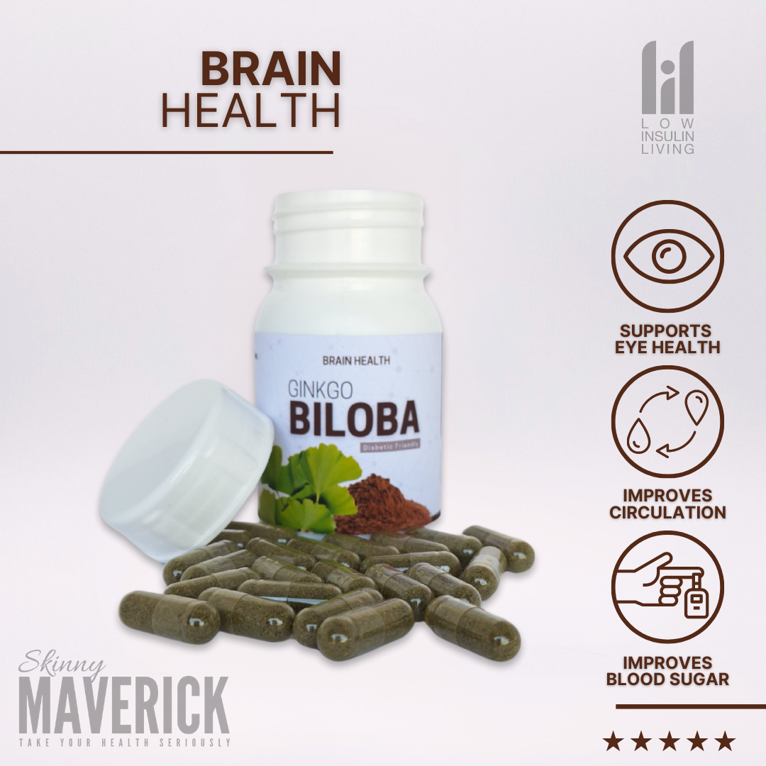 Ginkgo Biloba - 60 Capsules | Better Brain function & Blood circulation