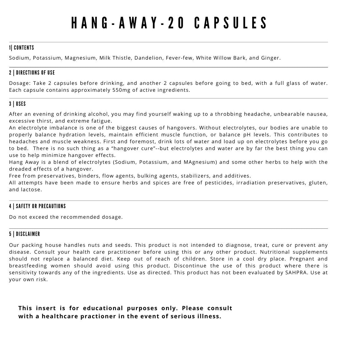 Hang-Away - 20 Capsules