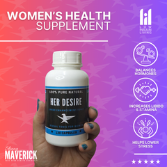 Her Desire - 120 Capsules | Female Hormone Balance and Libido Support