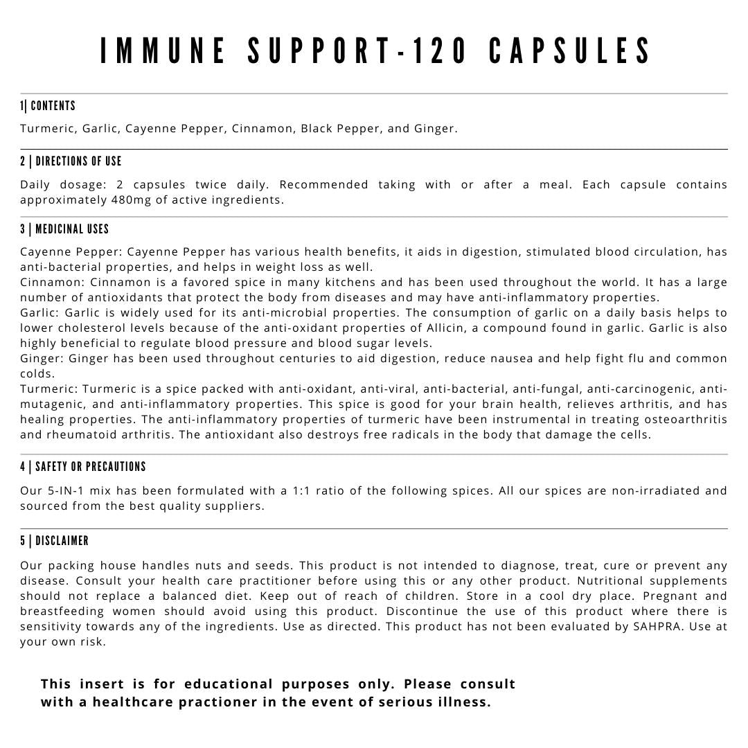 Immune Support - 120 Capsules