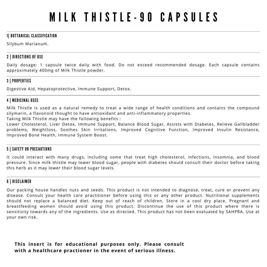 Milk Thistle - 90 Capsules