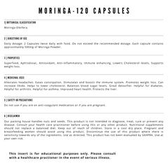 Moringa - 120 Capsules