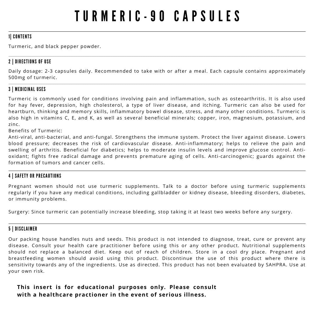 Turmeric - 90 Capsules