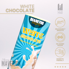 Diabetic Friendly Chocolate Slab 80g | White Chocolate