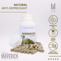 Wormwood - 90 Capsules | Multi-Purpose Healer and Anti-Depressant