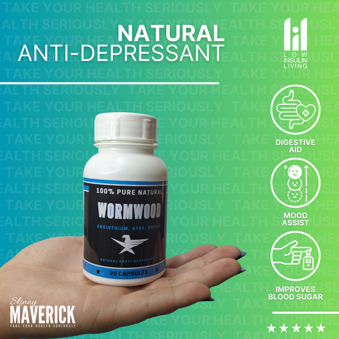 Wormwood - 90 Capsules | Multi-Purpose Healer and Anti-Depressant